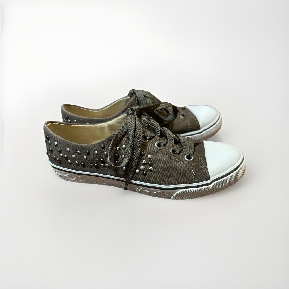 Juicy Couture Women's Eclipse Juice Couture Mouse Grey Canvas Sz 7.5